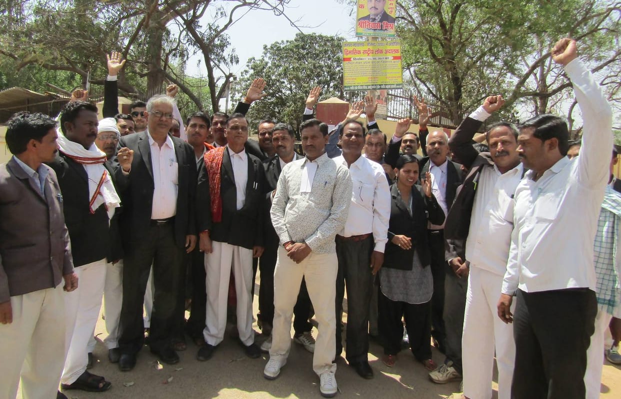 Lawyers protest