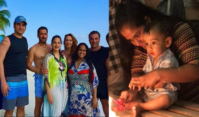 Salman Khan & family Celebrated Nephew Ahil Sharma's Birthday In Maldives