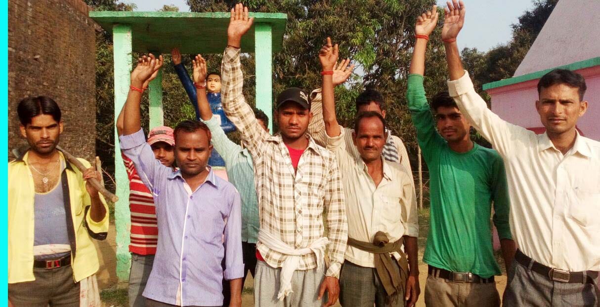 Demonstration of the villagers on the demand of the accused arrested