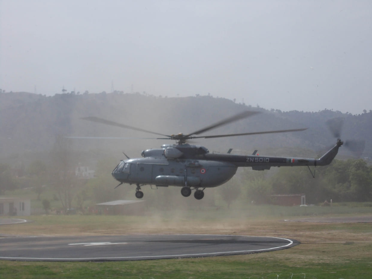 J & K: Mock drill for PM's helicopter landing in Chinania