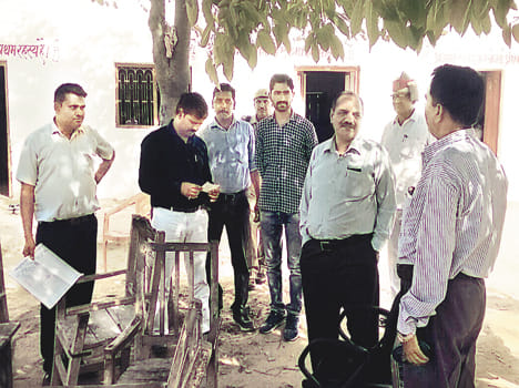 DM inspected the examination centers