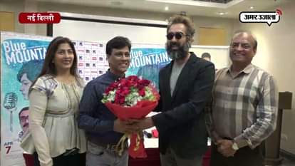 Ranveer shorey promoting his upcoming movie blue mountains 