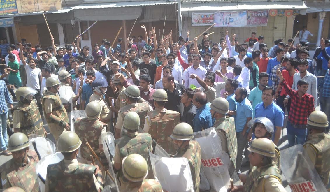 Picketing, arson, firing on Ambedkar procession