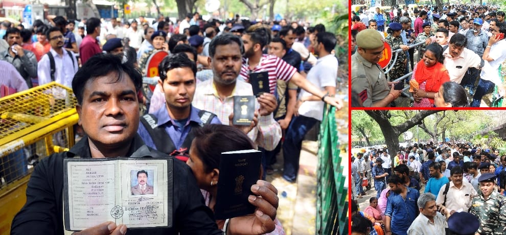people outside rbi for exchange of their old demonetised notes