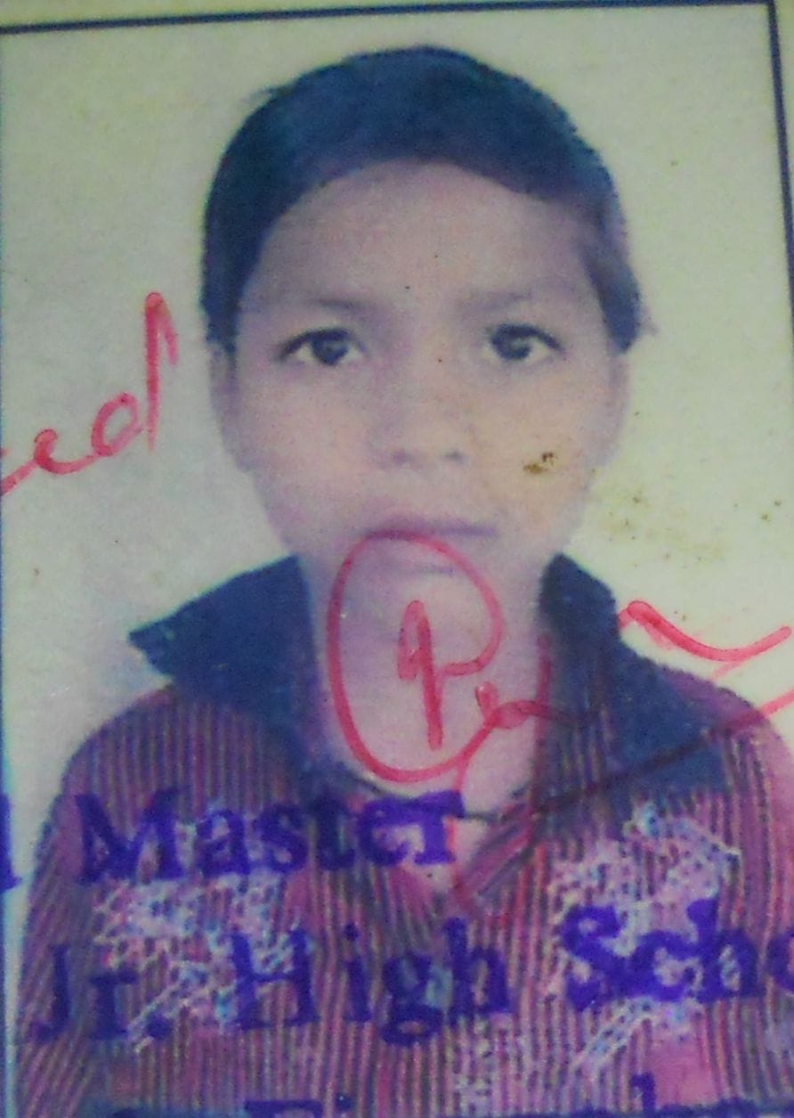 A child dies due to drowning in a puddle made out of the village