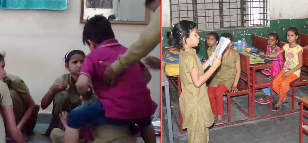 teachers absent in school co students taking classes in noida