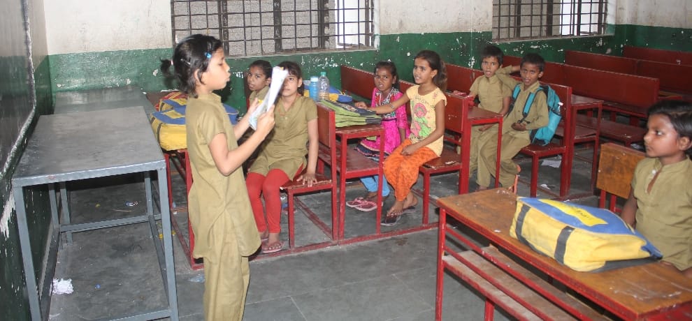 teachers absent in school co students taking classes in noida
