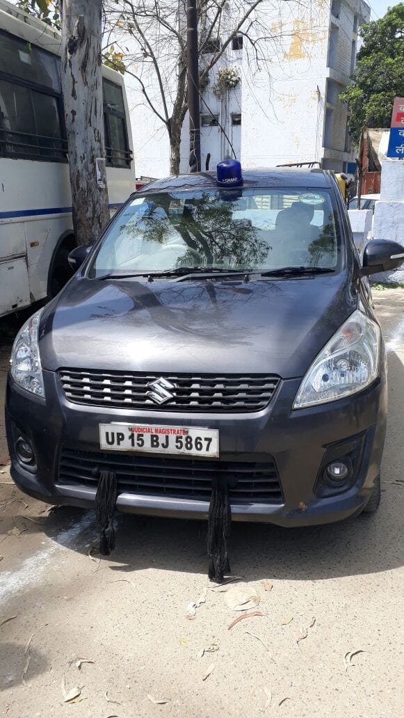 Mubaril oil pouring on the magistrate's car, case registered