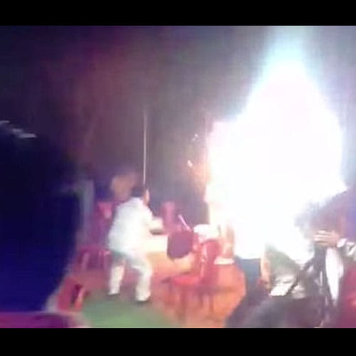 andhra pradesh's man burnt himself after her wife refused not to sing in a function