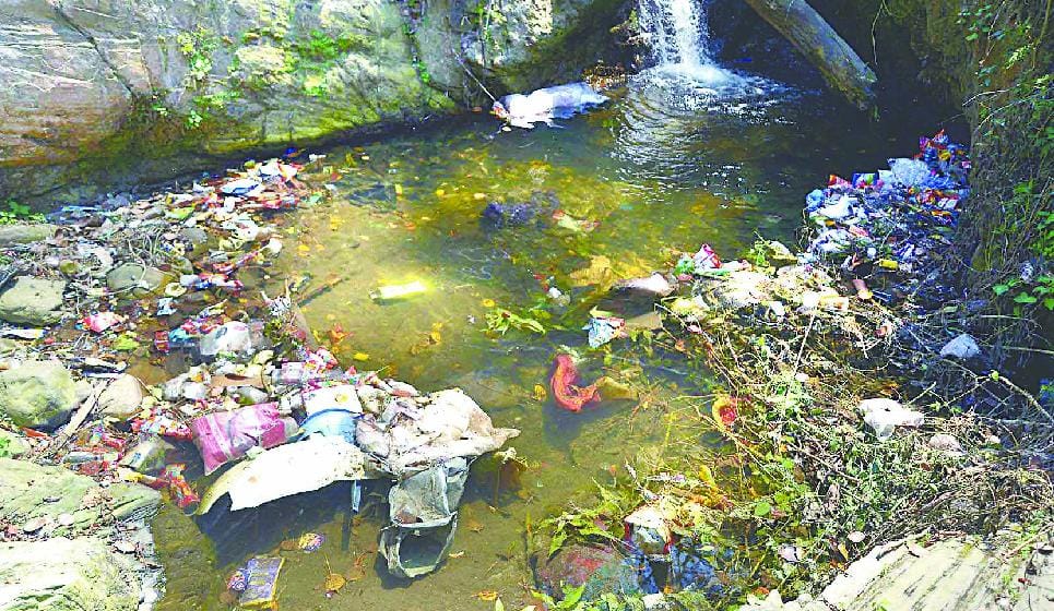 Bahala river now becomes a reservoir of garbage