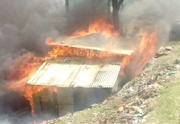 Fire in Shivalik Public School at Bhawanagar, Kinnaur.