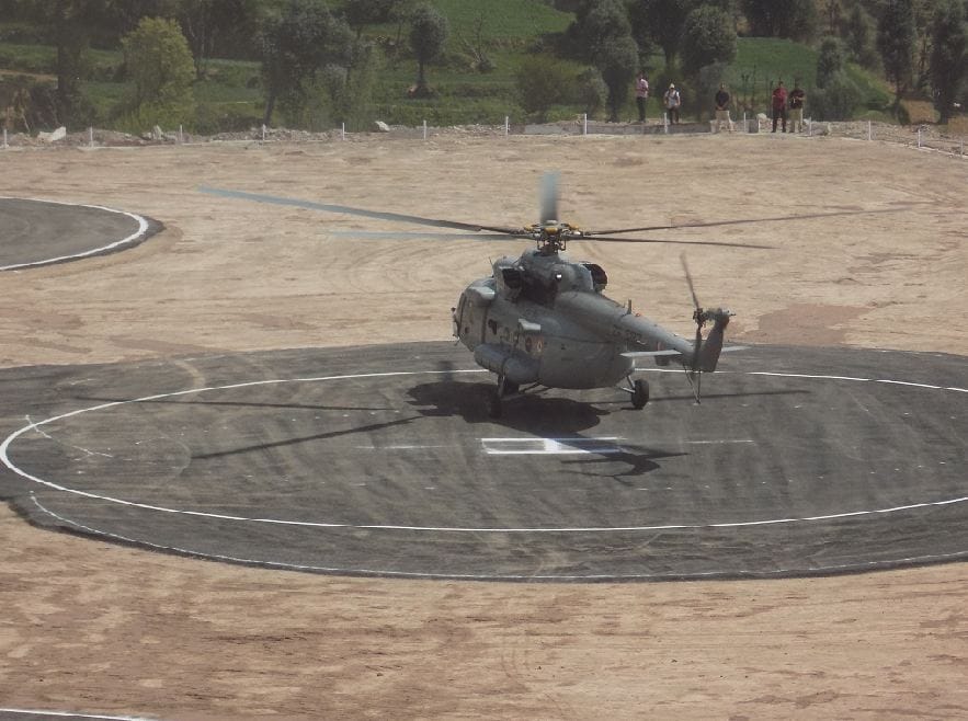 mockdrill by SPG and Airforce ahead of PM modi visit