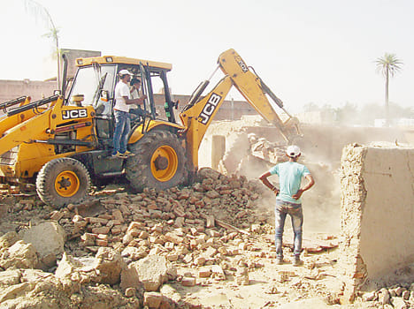 Initiative to remove encroachment on pond