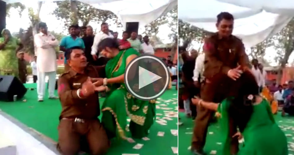 haryana police constable Obscene dance with dancers at jind jail