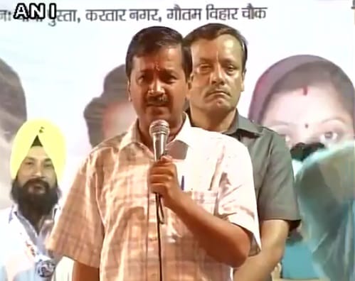 Delhi CM Arvind Kejriwal's reply to the crowd chanting 'Modi Modi' at his rally in Delhi