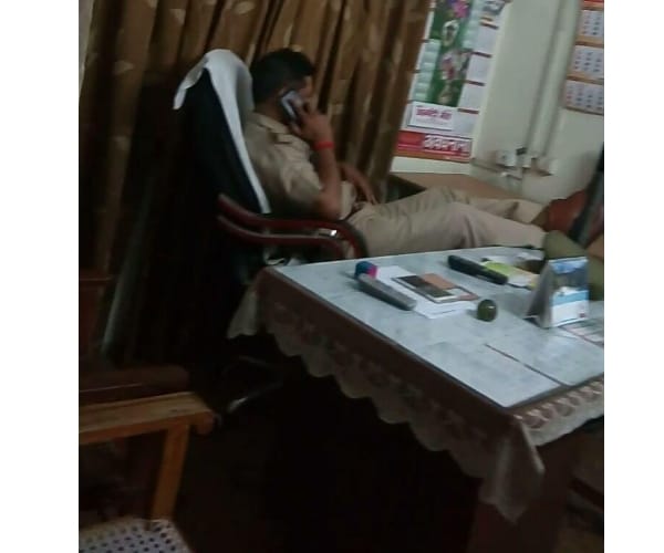 An inspector's video viral in Lucknow.
