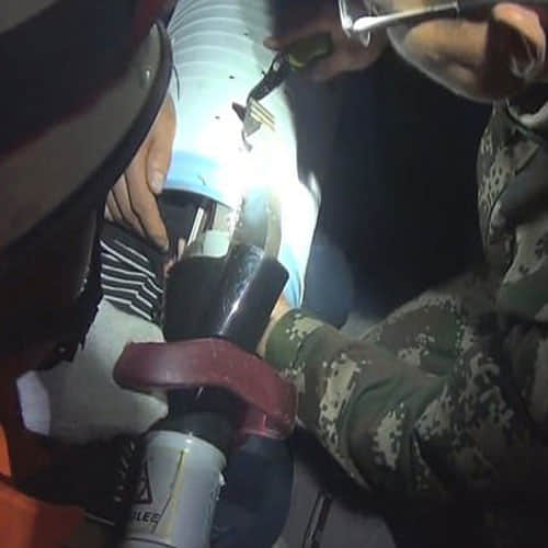 3-year-old girl rescued from a washing machine