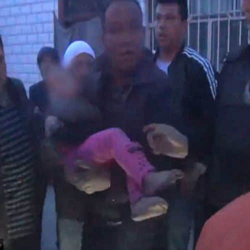 3-year-old girl rescued from a washing machine