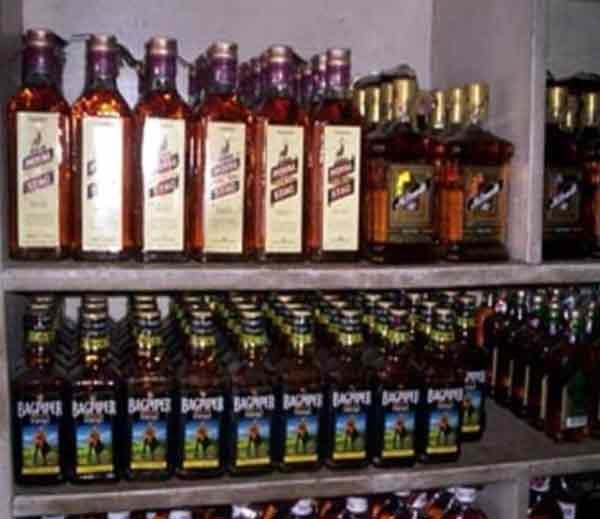  Villagers held two with illegal liquor, two ran
