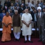 इलाहाबाद में प्रधानमंत्री नरेंद्र मोदी 