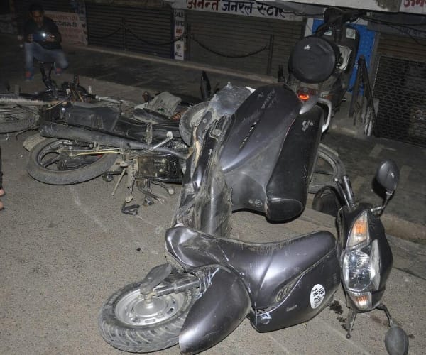  Accident in Indira Nagar in Lucknow.
