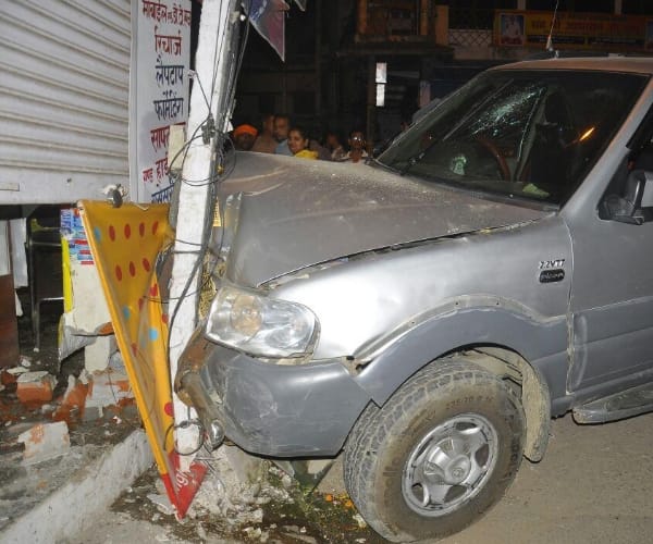  Accident in Indira Nagar in Lucknow.
