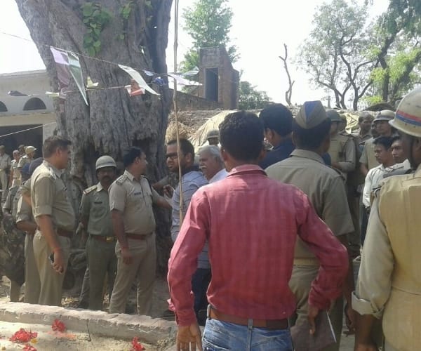 A clash in two communities in gosaiganj in faizabad.