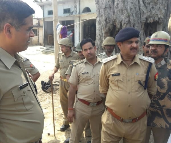 A clash in two communities in gosaiganj in faizabad.