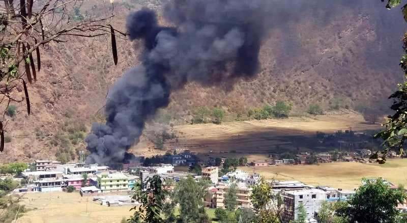 big fire in nepal
