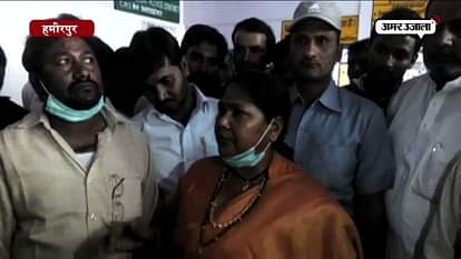 Sadhvi niranjan jyoti Sudden visit in sadar hospital in hamirpur  
