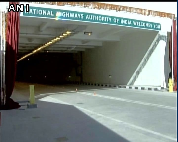 images of inauguration of chinani nashri tunnel