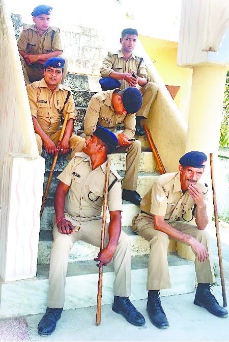 Nanmatta Sahib Gurdwara Management Committee meeting between the heavy security arrangements 