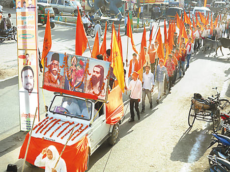 Volunteers conducted the path