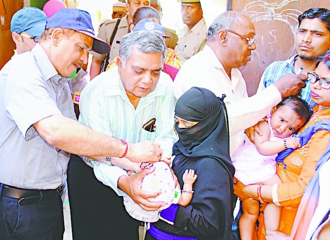 Thirty three lakh children are being treated