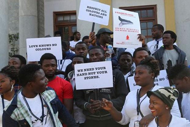 india failing to condemn attacks on african citizen