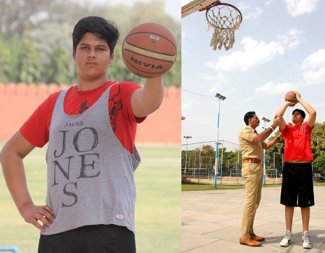 6 feet 10 inch height basketball player aman sadhu of punjab selected for nba