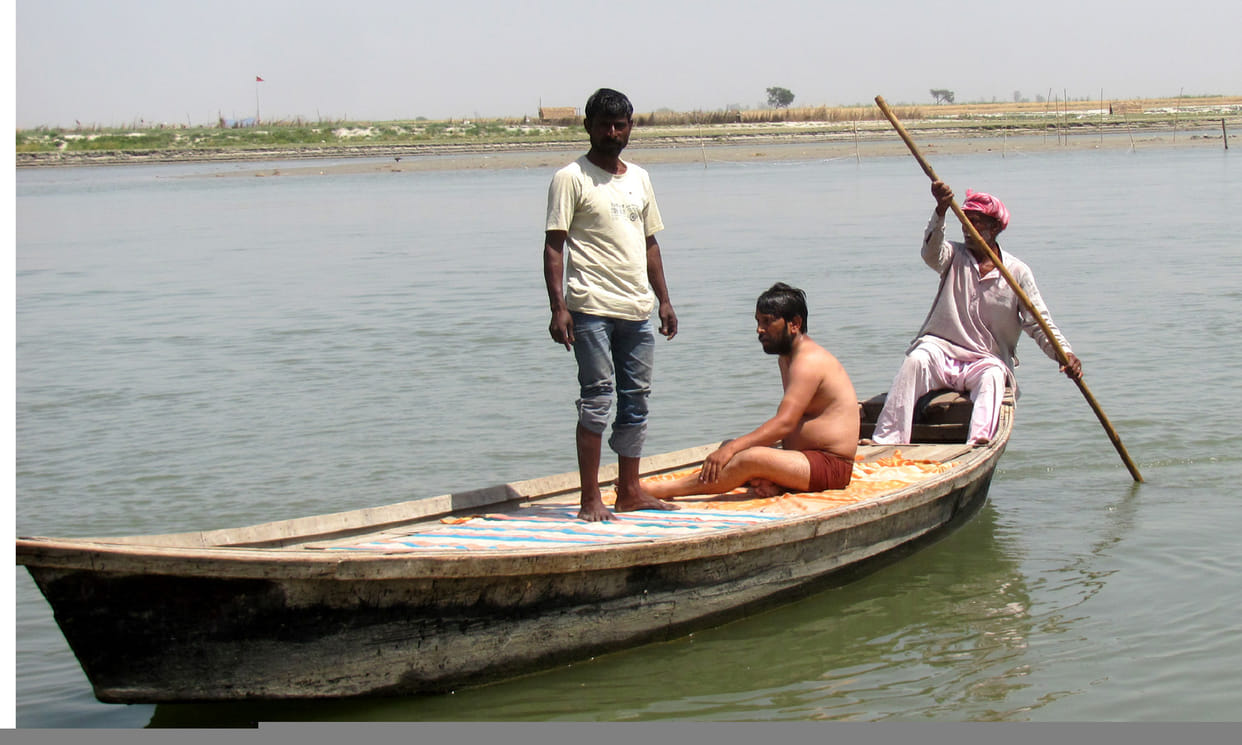  Wood being sent to neighboring districts through rivers