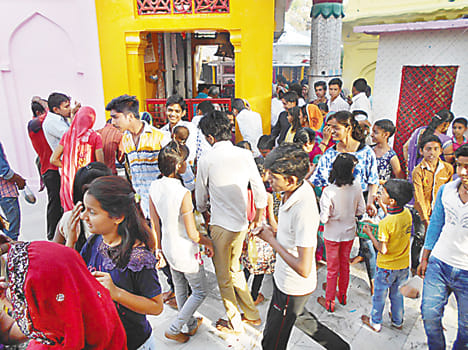 Devotees worshiped Mother Katyani
