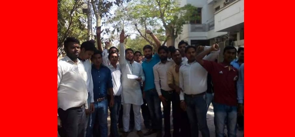 prashant bhushan tweet on krishna brings him in trouble, bjp volunteers protest outside his house
