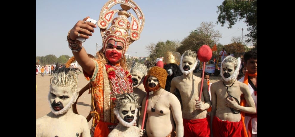 ram sena shobhayatra on ramnavami in delhi