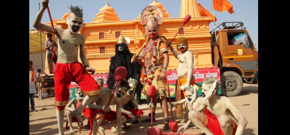 ram sena shobhayatra on ramnavami in delhi
