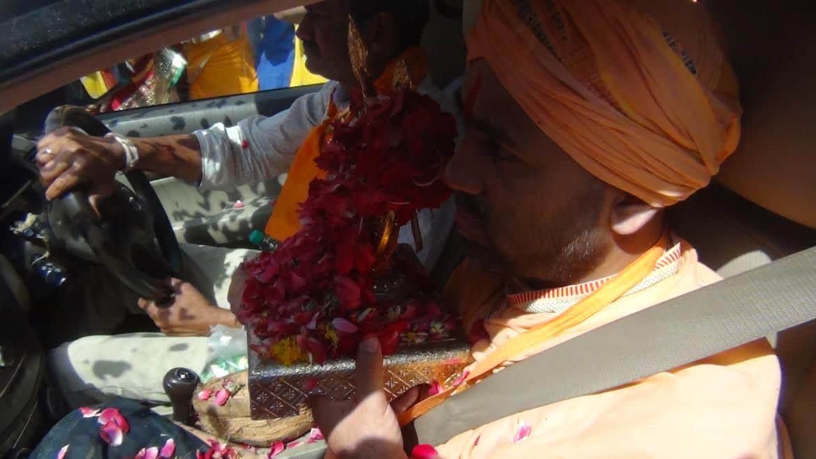 Lord came out of the temple