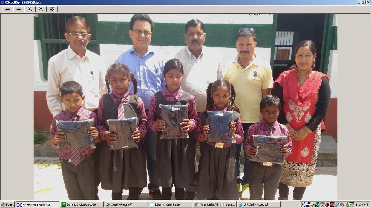 sweaters distributed to scholars