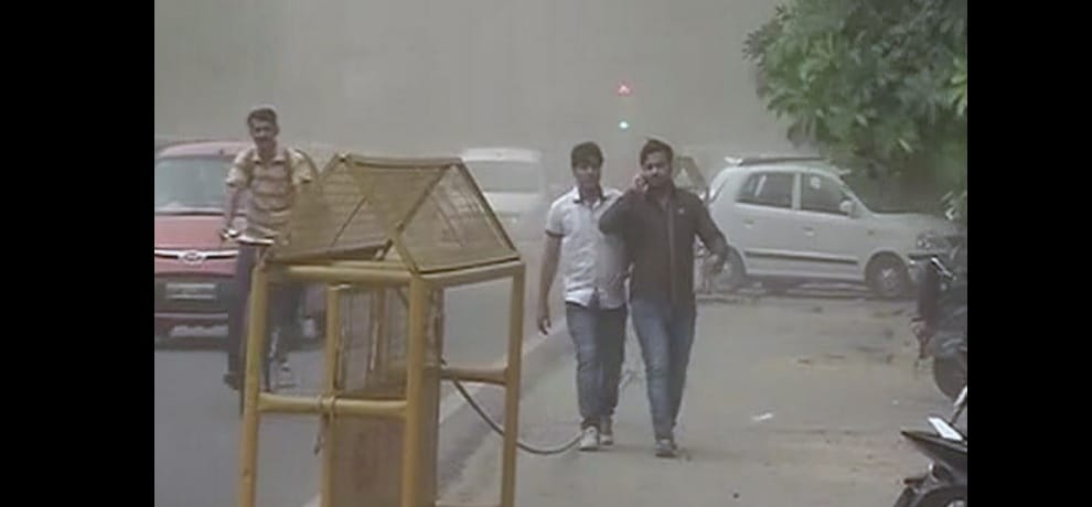 climate change in gurugram  gave relief from heat