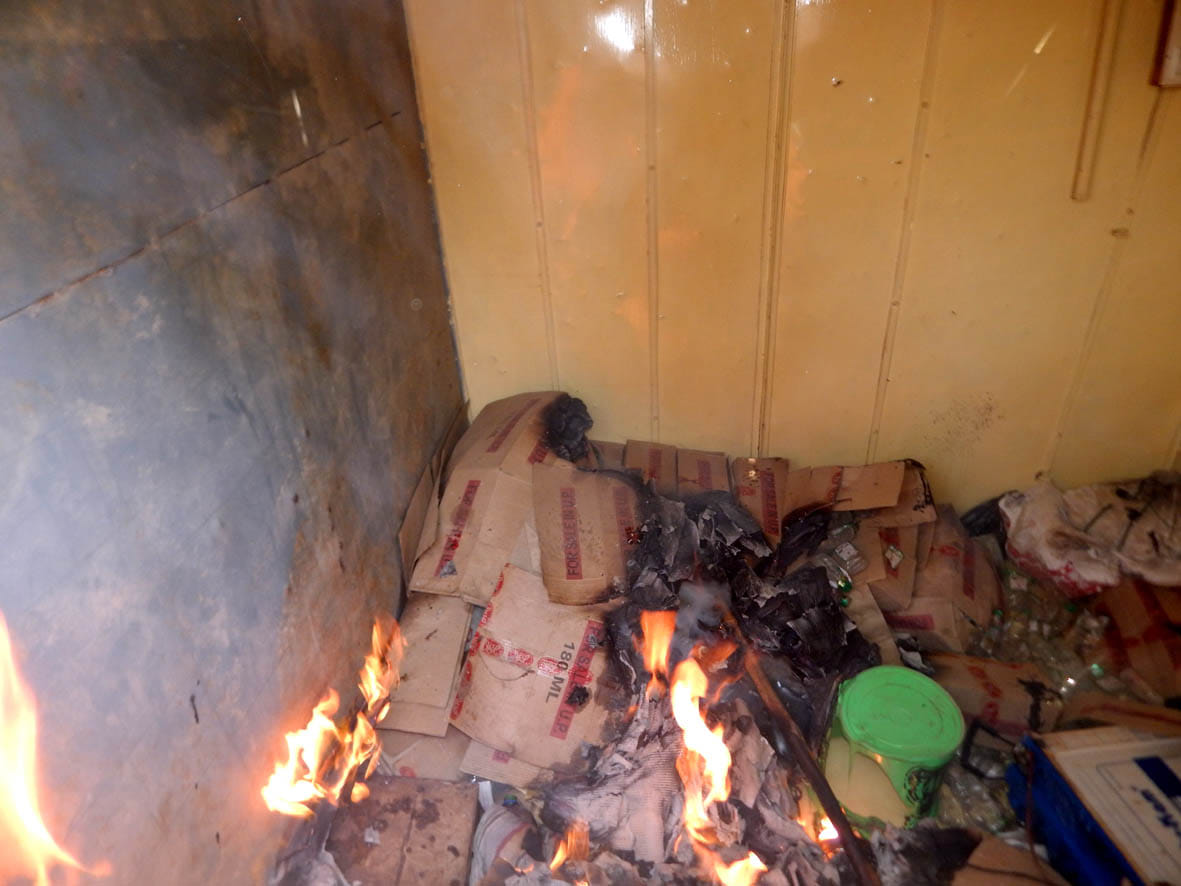 illigal wine factory caught at ex minister village in ballia