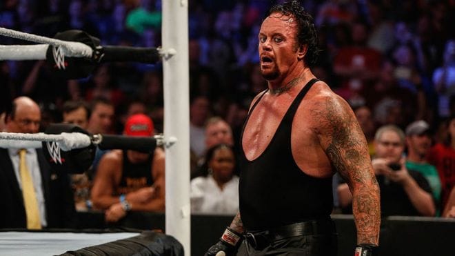 Who is Undertaker in Wrestlemania, whose fences are crying?