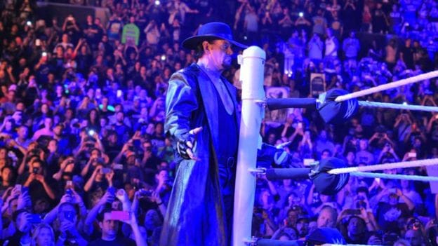 Who is Undertaker in Wrestlemania, whose fences are crying?