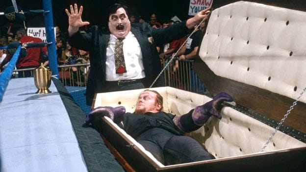 Who is Undertaker in Wrestlemania, whose fences are crying?