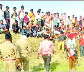 Marital murder's, dead body buried in canal