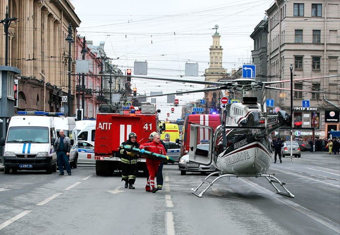 Explosion in metro station at Russia many Kills